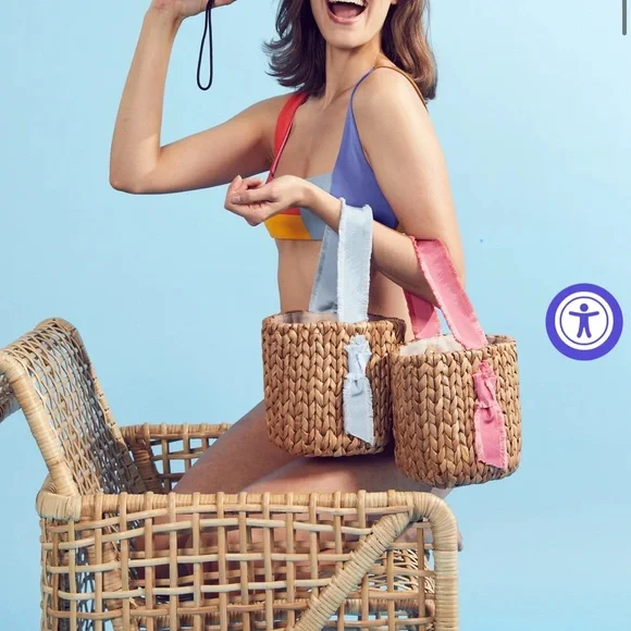 Pamela Munson Petite Isla Bahia Basket Bag 🎀 - Picture 3 of 9